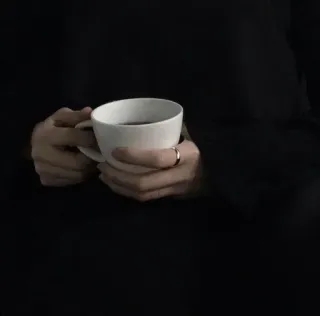🥀 kaffee, tasse, hände, getränk, getränk, warm, ring telegram sticker