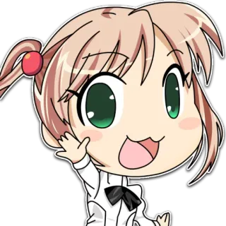 😊 Аниме, Манга, Чиби, Милый, Персонаж, Каваий whatsapp sticker