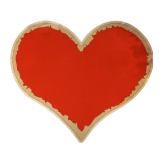 ❤️ corazón, rojo, amor, símbolo, san valentín, forma whatsapp sticker