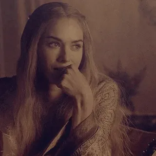 😐 Cersei Lannister Game of Thrones Cersei Lannister, Game of Thrones, portrait, blonde, série TV telegram sticker