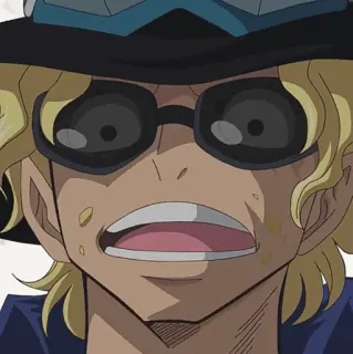 🔥 Sabo One Piece anime, one piece, sabo, reação, chocado telegram sticker