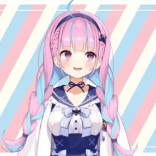 👾 Minato Aqua Anime, Vtuber, Lucu, Karakter, Idol, Minato Aqua, Perempuan telegram sticker