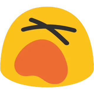 😵 emoji, sick, exhausted, illness, sickness telegram sticker