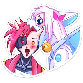 😘 Anime, Personagem, Fofo, Kawaii, Arte Digital, Adesivo telegram sticker