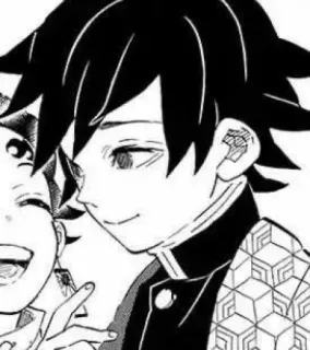 🌊 Giyu Tomioka Demon Slayer Anime, Manga, Demon Slayer, Giyu Tomioka, Charakter telegram sticker