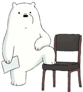 😎 Ice Bear We Bare Bears Desenho animado, Urso, Urso polar, We Bare Bears, Ice Bear telegram sticker