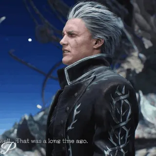🗡 Vergil Devil May Cry 5 well... That was a long time ago. vergil, devil may cry, anime, video game, action, demon telegram sticker