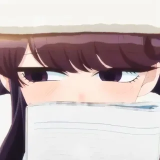 🙂 Komi Shouko Komi Can't Communicate Anime, Komi Can't Communicate, Komi Shouko, timide, lycéenne, mignon whatsapp sticker