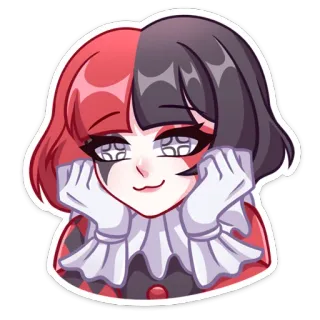 😏 Harley Quinn harley quinn, badut, dc comics, karakter, kartun, penjahat telegram sticker