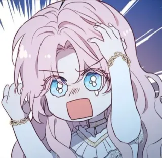 😫 плачущий, аниме, грустный, мультфильм, эмоциональный, слезливый whatsapp sticker