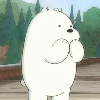 🦄 Ice Bear We Bare Bears 卡通, 熊, 白熊, 北极熊, 可爱, 动物 telegram sticker