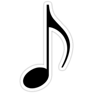 🎶 music, note, musical note, clef, melody, song telegram sticker