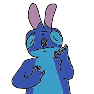 👌 Stitch cartoni animati, Disney, personaggio, alieno telegram sticker