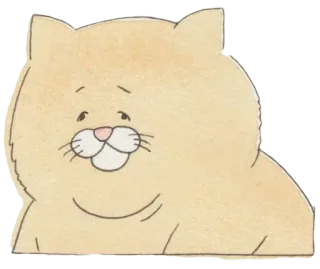 😒 kat, dier, schattig, illustratie telegram sticker