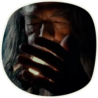 🎇 Gandalf The Lord of the Rings 마법사, 마법, 친목, 중간계, 파이프, 흡연 telegram sticker
