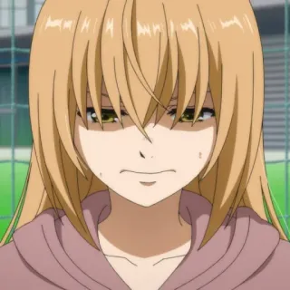 ⚽️ Anime, Menina, Retrato, Expressão, Desenho animado telegram sticker