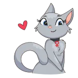 😘 猫, 心, 爱, 可爱, 贴纸, 女性符号 telegram sticker