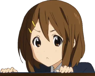 🙄 Yui Hirasawa K-On! Anime, K-On, Yui Hirasawa, Fofo, Mangá telegram sticker