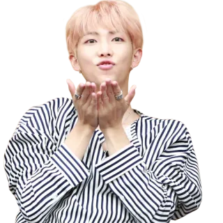 😘 K-pop, Idol, Asiatico, Uomo, Celebrità, Capelli rosa telegram sticker