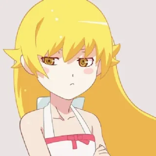 🧿 Shinobu Oshino Monogatari Anime, Mädchen, Süß, Charakter, Fanart telegram sticker