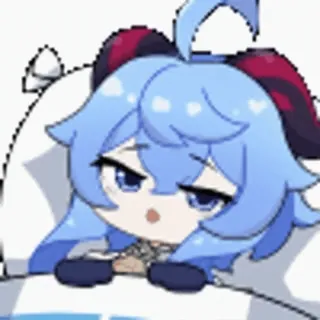 😴 Ganyu Genshin Impact anime, game, genshin impact, ganyu, sticker telegram sticker