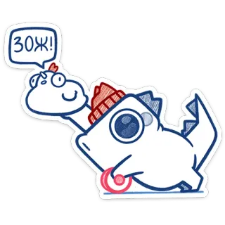 💪 ЗОЖ! dinosaur, cartoon, healthy lifestyle, exercise telegram sticker