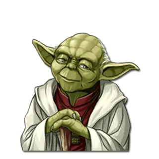 😊 Yoda Star Wars Yoda, Star Wars, Jedi, Maestro, Verde, Dibujo animado, Personaje de ficción whatsapp sticker