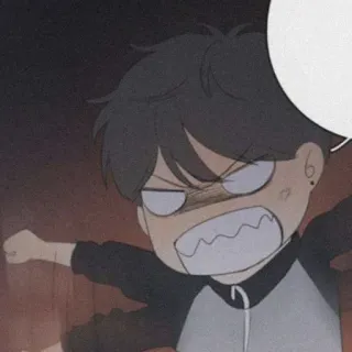 🧸 en colère, agacé, dessin animé, personnage, émotion, frustré, irrité telegram sticker