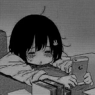 ⚓️ anime, girl, manga, phone telegram sticker
