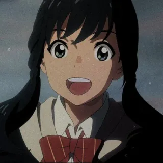 🥀 Anime, Cô gái, Đồng phục học sinh, Hoạt hình, Minh họa telegram sticker