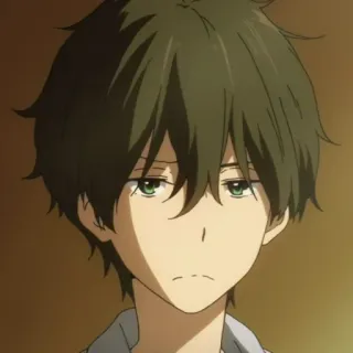 ➖ Houtarou Oreki Hyouka Anime, Personagem, Houtarou Oreki, Hyouka whatsapp sticker