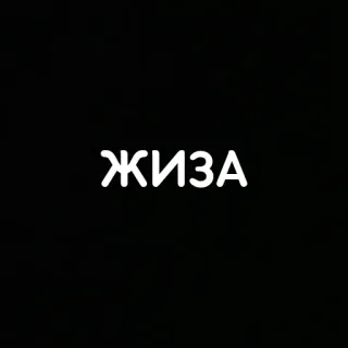 😮 ЖИЗА Slang, Leben, Russisch, Ausdruck whatsapp sticker
