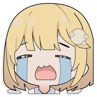 😭 Amelia Watson anime, crying, sad, vtuber, amelia, watson telegram sticker