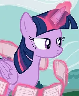 😒 Twilight Sparkle My Little Pony пони, мультфильм, магия, дружба, Twilight Sparkle telegram sticker