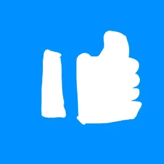 🌟 ถูกใจ, ไลค์, ท่าทาง, อนุมัติ, เชิงบวก whatsapp sticker