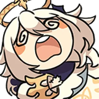 😫 Paimon Genshin Impact Anime, Jogo, Sticker, Paimon, Genshin Impact, Engraçado, Desenho animado telegram sticker