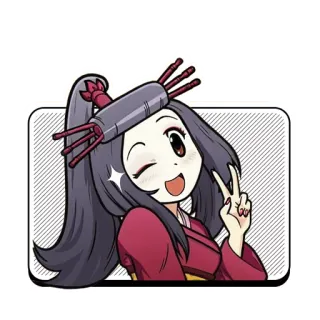 😜 Anime, Personage, Meisje, Schattig, Cartoon telegram sticker