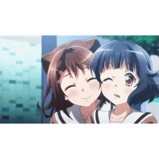 🫂 anime, cute, girls, friendship telegram sticker