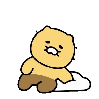 💬 bear, cute, sad, cartoon, sleepy telegram sticker