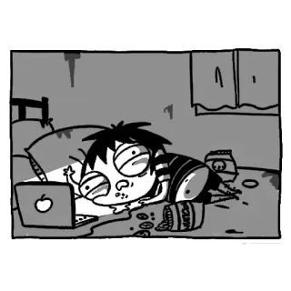 🍕 Desenho animado, Grosseiro, Dedo do meio, Bagunçado, Adolescente, Engraçado whatsapp sticker
