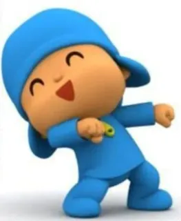 💙 Pocoyo мультфильм, Покойо, персонаж, анимация, детский telegram sticker