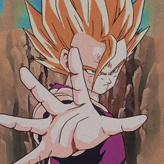 🔥 Gohan Dragon Ball Z 动漫, 龙珠Z, 悟饭, 超级赛亚人, 格斗, 漫画 telegram sticker