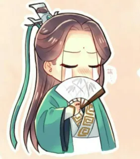 🥲 Chibi, Fan, Anime, Trang phục truyền thống, Dễ thương telegram sticker