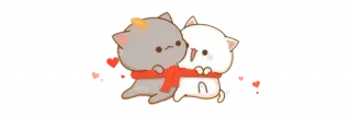 💞 น่ารัก, แมว, การ์ตูน, คาวาอิ, ความรัก, มิตรภาพ telegram sticker
