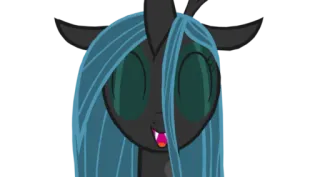 😄 Queen Chrysalis My Little Pony Rainha Chrysalis, My Little Pony, Desenho animado, Vilão telegram sticker