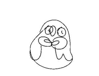 🦉 dessin animé, gribouillage, dessin, tâche, personnage telegram sticker