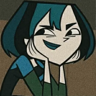 🌿 Gwen Total Drama Gwen, Total Drama, kartun, anime, cewek, karakter telegram sticker