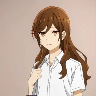 🕰 애니메이션, 소녀, 십대, 인물사진, 호리미야 telegram sticker