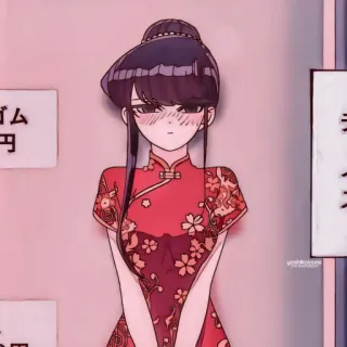 ⛓ Komi Shouko Komi Can't Communicate Anime, Komi Can't Communicate, Komi Shouko, Manga, Lindo, Chica, Personaje, Japonés telegram sticker
