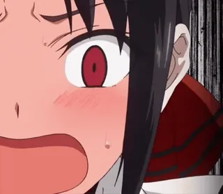 ❤ anime, scared, shocked, surprised, expression, fear telegram sticker